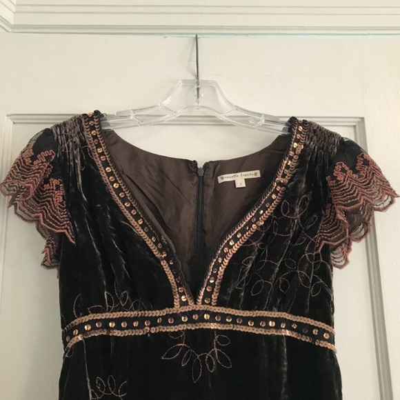 Nanette Lepore | Sequined Velvet Dress - Picture 3 of 10